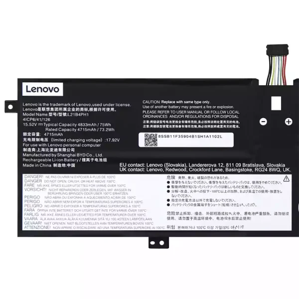Batteria per computer portatile LENOVO L21B4PH1 L21C4PH1 L21M4PH1 L21L4PH1 L21D4PH1 - immagine 3