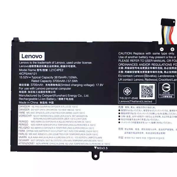 Batteria per computer portatile Lenovo L21C4PE2 L21M4PE2 L21D4PE1 - immagine 2