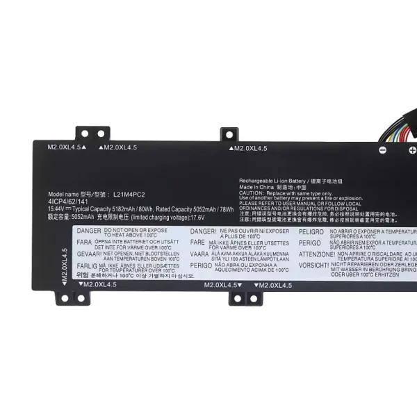 Batteria per computer portatile Lenovo L21B4PC0 L21C4PC1 L21D4PC1 L21M4PC2 L21M4PC3 - immagine 3