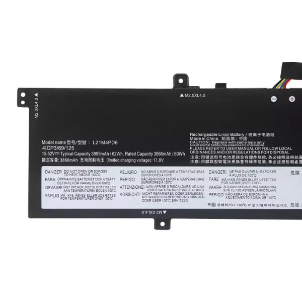 Batteria per computer portatile LENOVO L12M4PD6 - immagine 3