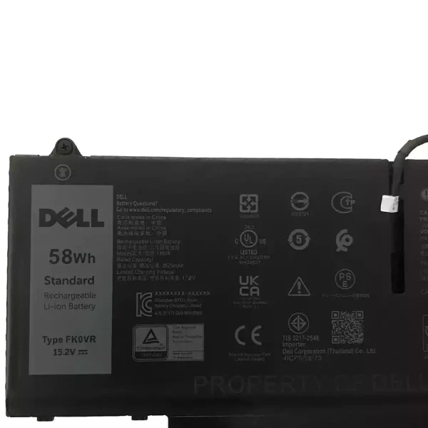 Batteria per computer portatile DELL FK0VR FKOVR - immagine 3