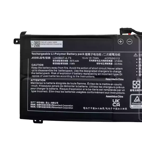 Batteria per computer portatile L240BAT-4-73 - immagine 3