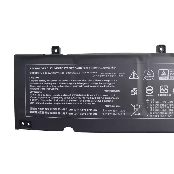 Batteria per computer portatile CLEVO NV40BAT-4-53 - immagine 3