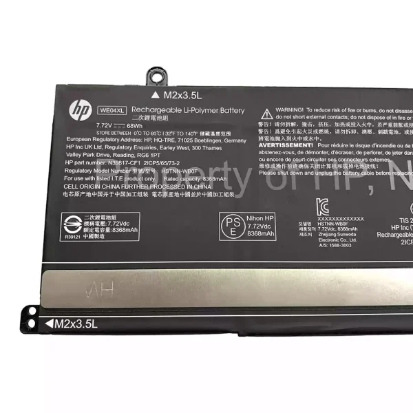 Batteria per computer portatile HP WE04XL HSTNN-WB0F N39857-005 - immagine 3