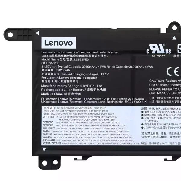 Batteria per computer portatile LENOVO L22B3PE0 L22C3PE0 L22M3PE0 - immagine 3