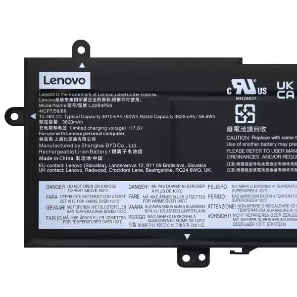 Batteria per computer portatile LENOVO L22B4PE0 L22C4PE0 L22D4PE0 L22M4PE0 - immagine 3