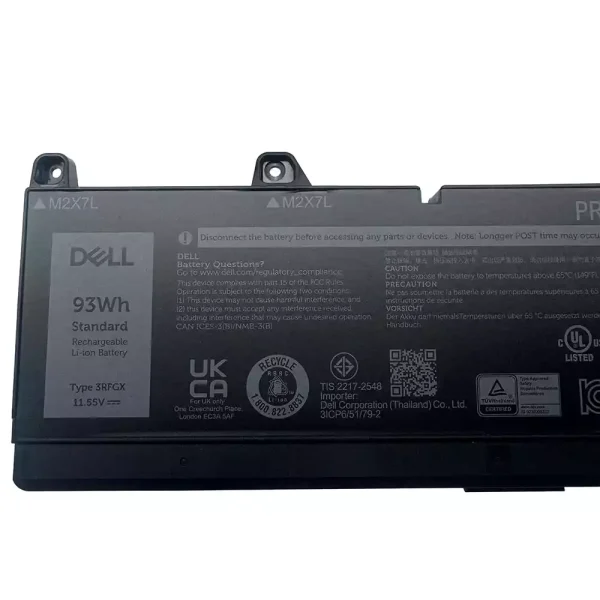 Batteria per computer portatile DELL 3RFGX 1XM5X - immagine 3
