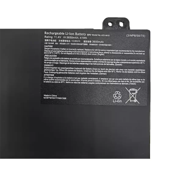 Batteria per computer portatile A31-M15 - immagine 3