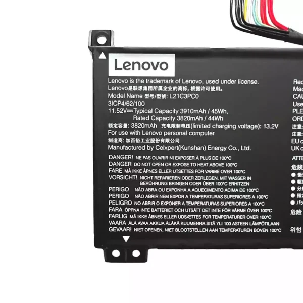 Batteria per computer portatile Lenovo L21C3PC0 L21D3PC0 L21L3PC0 L21M3PC0 - immagine 4