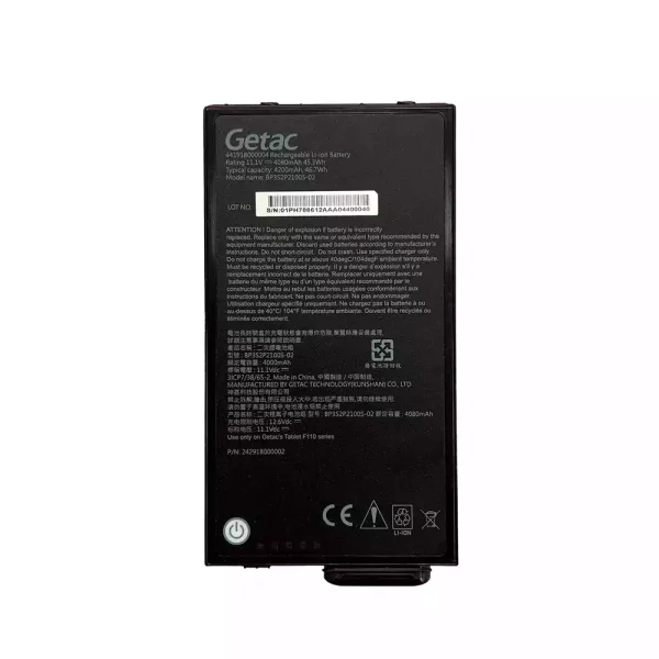 Batteria per computer portatile Getac BP3S2P2100S-02 BP3S1P2680B Getac F110