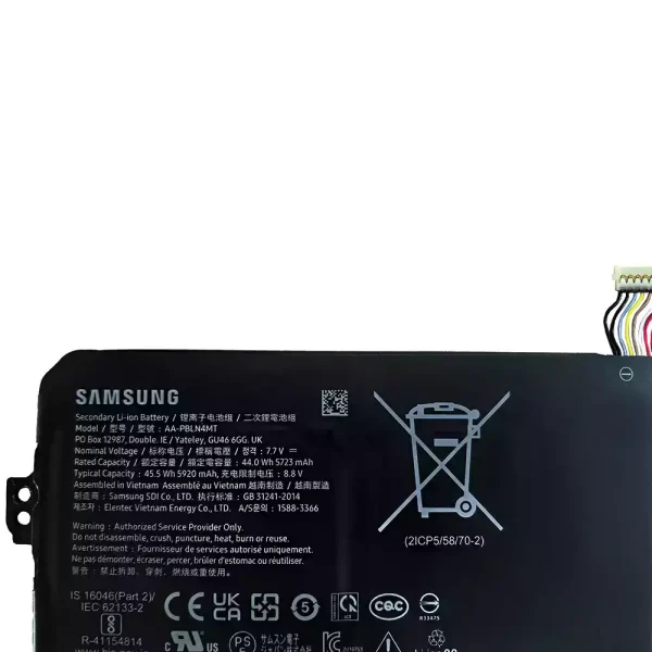 Batteria per computer portatile Samsung AA-PBLN4MT AA-PBQN4TR - immagine 3