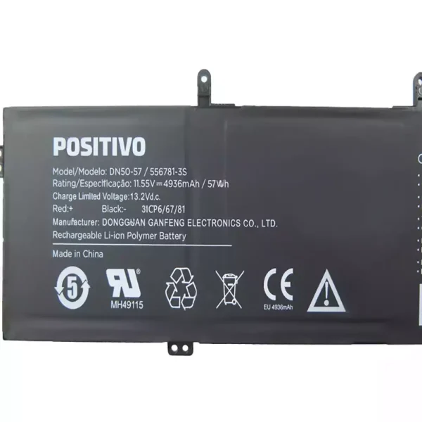 Batteria per computer portatile POSITIVO DN50-57 556781-3S - immagine 3