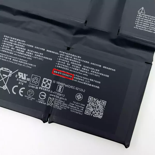 Batteria per computer portatile Microsoft G3HTA071H,Microsoft Surface Laptop Studio 1964 - immagine 3