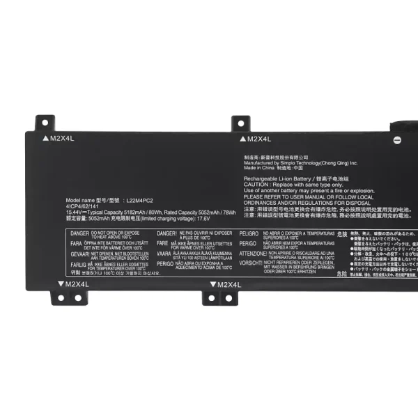 Batteria per computer portatile LENOVO L22M4PC2 L22B4PC2 L22C4PC2 L22D4PC2 - immagine 3