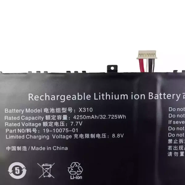 Batteria per computer portatile X310,Chuwi LarkBook CWI509 Jumper JNB13 Ezbook X3 air 8128 - immagine 3