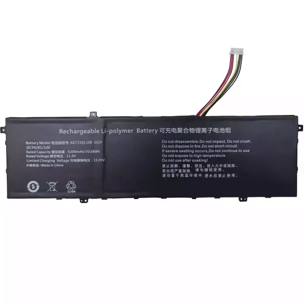 Batteria per computer portatile AEC5181100-3S1P U5310478PV-3S1P 528196-3S1P