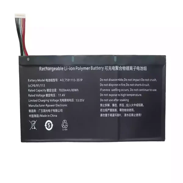 Batteria per computer portatile AEC7591113-3S1P