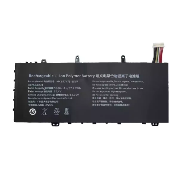 Batteria per computer portatile AEC677475-3S1P