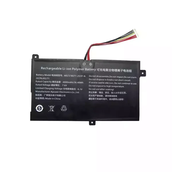 Batteria per computer portatile AEC578571-2S1P-N,AEC578571-2S1P - immagine 2
