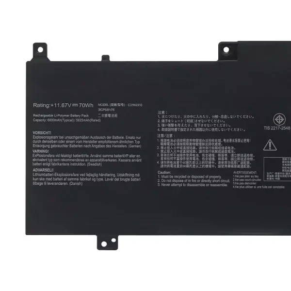 Batteria per computer portatile ASUS C31N2310 - immagine 3