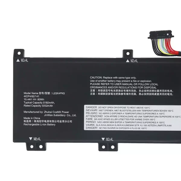 Batteria per computer portatile LENOVO L23M4PK5 L23B4PK5 L23X4PK5 L23C4PK5 L23D4PK5 - immagine 3