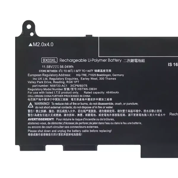 Batteria per computer portatile BX03XL - immagine 3