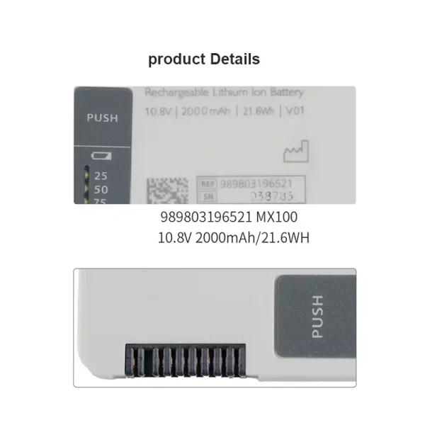 Batteria di ricambio per Philips 989803196521 - immagine 4