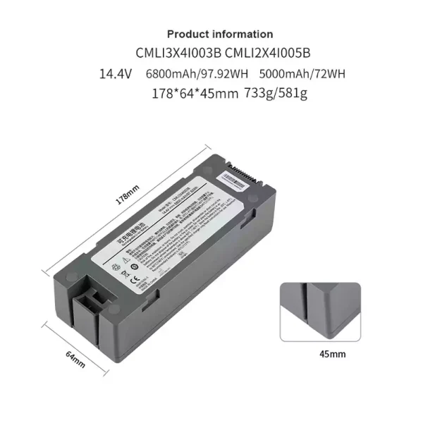 Batteria di ricambio per COMEN CMLI2X4I005B CMLI2X4I002B - immagine 3
