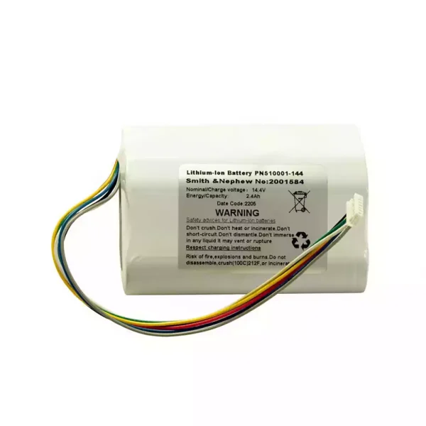 Batteria di ricambio per LG144,510001-144,Smith & Nephew No.2001584,RENASYS GO