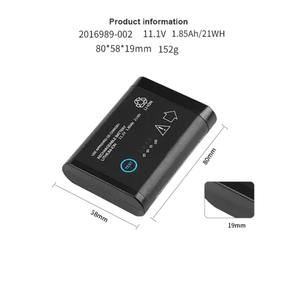 Batteria di ricambio per GE 2016989-002 2016989-003 DR203 Solar 8000i - immagine 3