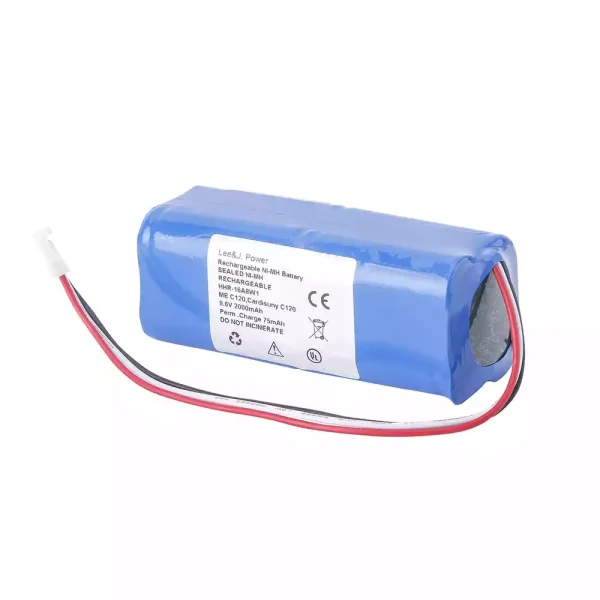 Batteria di ricambio per Fukuda HHR-16A8W1,Fukuda ME Cardisuny C-120,ME C120 - immagine 3