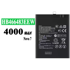 Batteria HB466483EEW per HUAWEI Nova 7 SE/Nova 7 Pro/Honor 30 pro/P40 Lite 5G/Honor 30/Honor 30 PRO+/Honor 30S/Nova 7 SE 5G