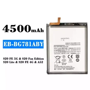 Batteria EB-BG781ABY per Samsung Galaxy A52/S20 FE 5G/S20 Fan Edition/S20 Lite/S20 FE 4G