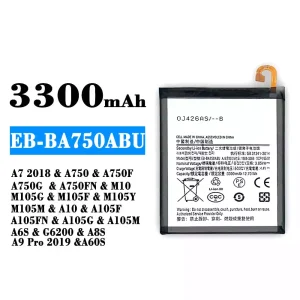 Batteria EB-BA750ABU per Samsung A7 2018/A8S/A9 Pro 2019/A60S