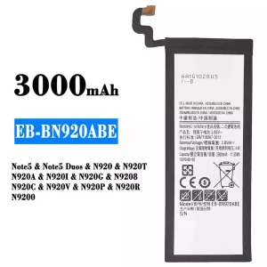 Batteria EB-BN920ABE per Samsung note 5/Note 5 Duos