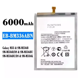 Batteria EB-BM336ABN per Samsung Galaxy M33