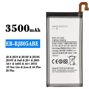 Batteria EB-BJ805ABE per Samsung J8/J810/J810F/J810G/J810Y/On8/J8+/J805/A6+/A605/A6+ 2018/A9 Star Lite/Jean/A6 Plus/J8 Plus