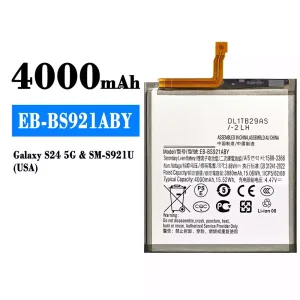 Batteria EB-BS921ABY per Samsung Galaxy S24 5G