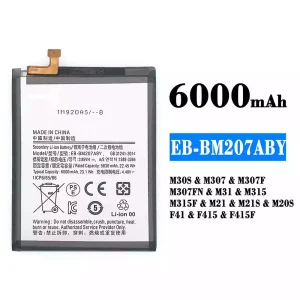 Batteria EB-BM207ABY per Samsung M30S/M21/M21S/F41