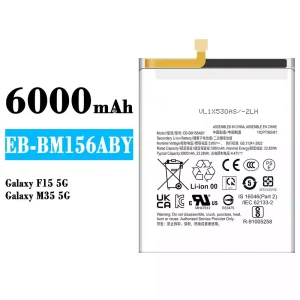 Batteria EB-BM156ABY per Samsung Galaxy F15 5G/Galaxy M35 5G