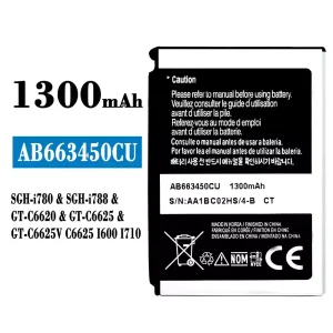 Batteria AB663450CU per Samsung SCH-i780/SCH-i788/FT-C6620/GT-C6625