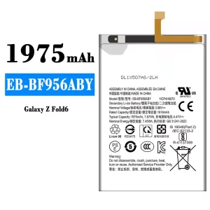 Batteria EB-BF956ABY per Samsung Galaxy Z Fold 6