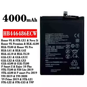 Batteria HB446486ECW per HUAWEI Honor 9X/Honor 9X Pro