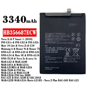 Batteria HB356687ECW per HUAWEI Nova 3i / Mate 10 Lite / Nova 2i / Honor 9i / Honor 7X / Nova 2s / nova 4e/P30 lite / P30 Lite 2020 /