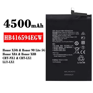 Batteria HB416594EGW per HUAWEI Honor X50i / Honor 90 Lite 5G /Honor X8A / Honor X8B
