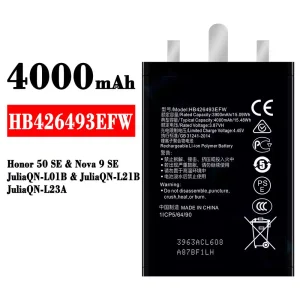 Batteria HB426493EFW per HUAWEI Honor 50 SE / Nova 9 SE