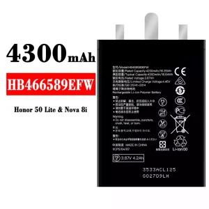 Batteria HB466589EFW per HUAWEI Honor 50 Lite/Nova 8i