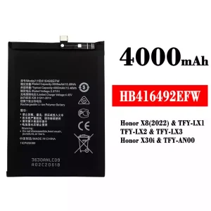 Batteria HB416492EFW per HUAWEI Honor X8(2022) / Honor X30i