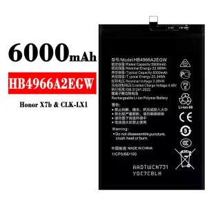 Batteria HB4966A2EGW per HUAWEI Honor X7b
