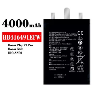 Batteria HB416491EFW per HUAWEI Honor Play 7T Pro / Honor X40i